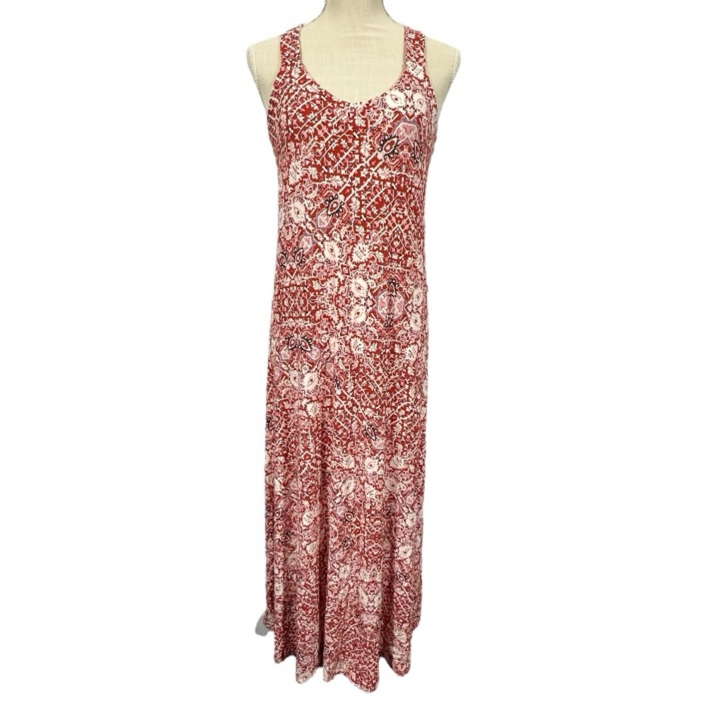 Geometric print Racerback maxi dress XS